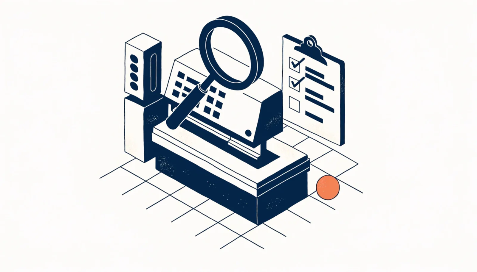 Illustration isométrique : Comment choisir sa presse plieuse en 2026 : Le guide expert