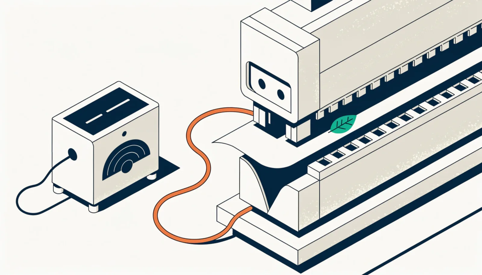 Illustration isométrique : Consommation énergétique des presses plieuses : analyse comparative