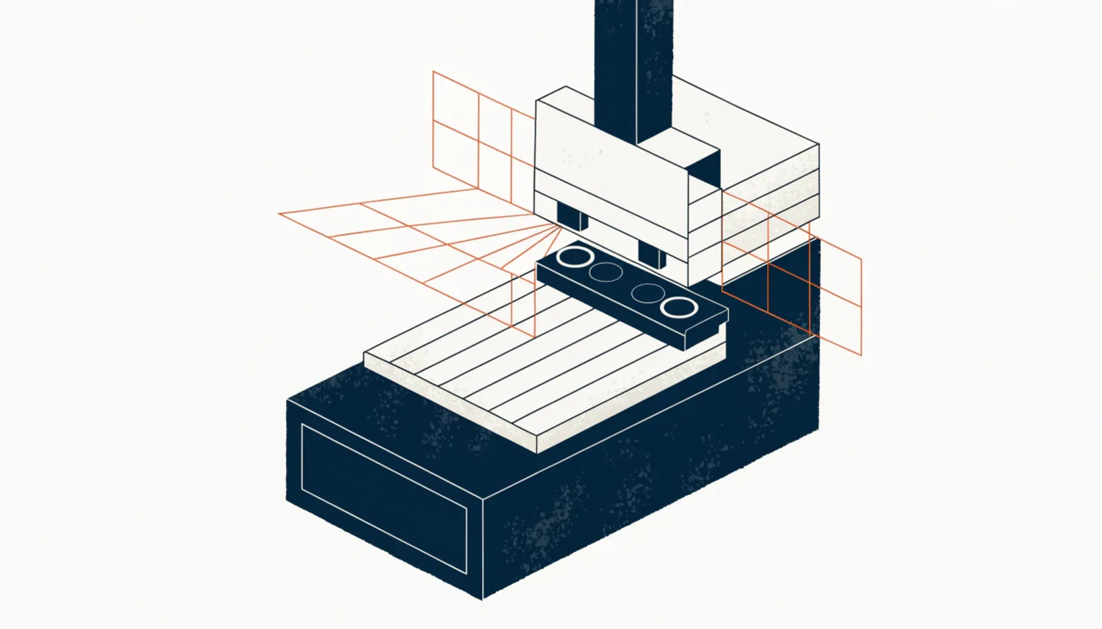 Illustration isométrique : Pliage de précision : quelle tolérance avec une servo-électrique ?