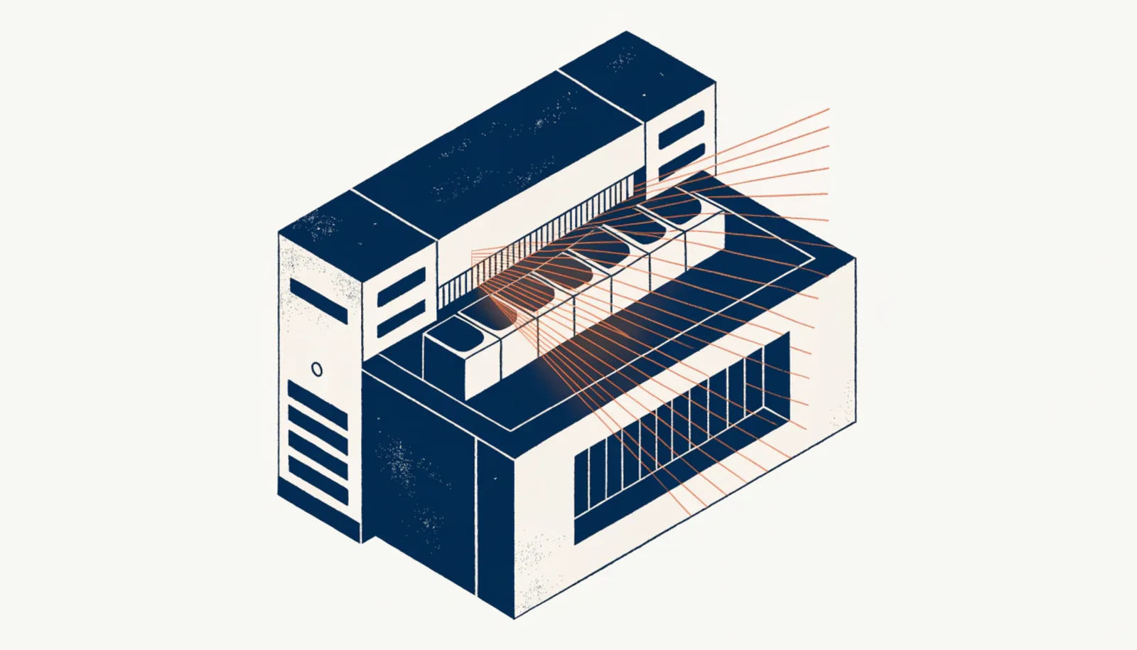 Illustration isométrique : Presse plieuse servo-électrique : le guide complet 2026