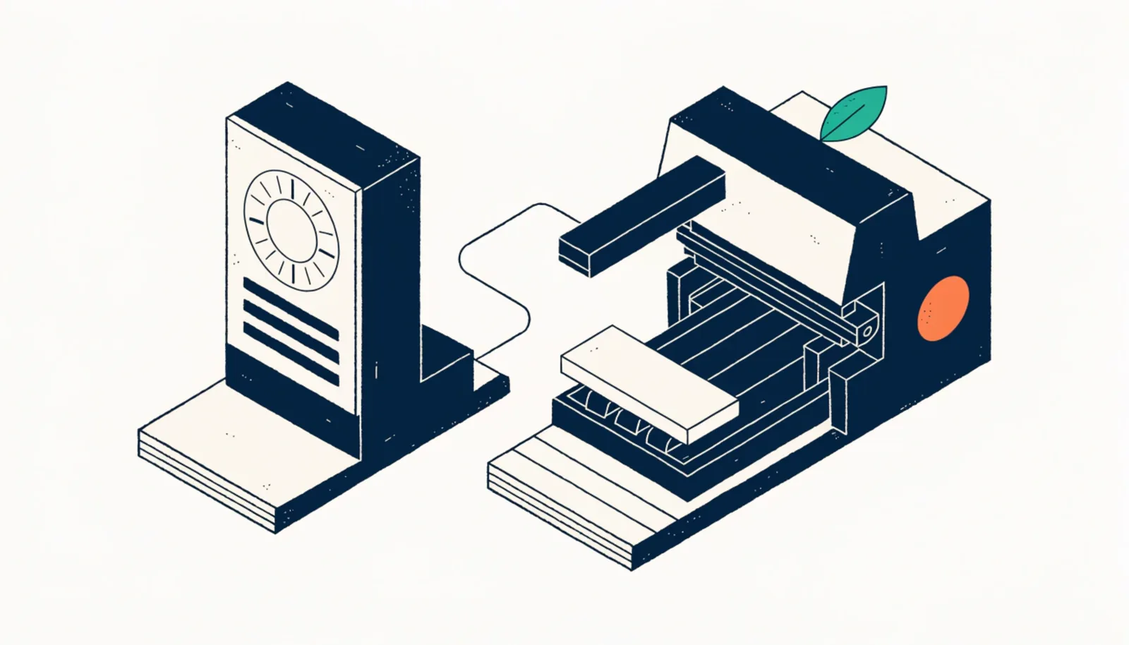 Illustration isométrique : Aides et subventions machine industrielle 2026 : le guide complet